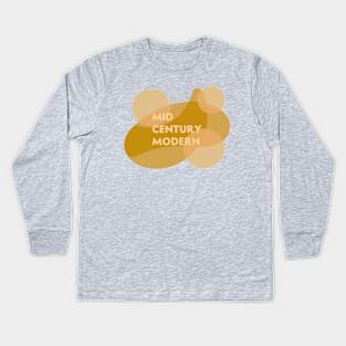 Mid Century Modern Kids Long Sleeve T-Shirt